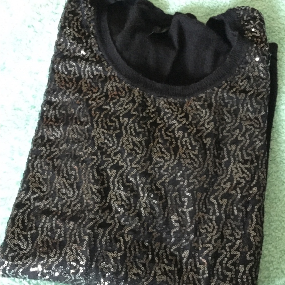 Maurice’s Black and Silver Sequin Sweater